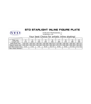 STD SKATES STARLIGHT LITE INLINE FIGURE SKATING FRAME - StifeldShop