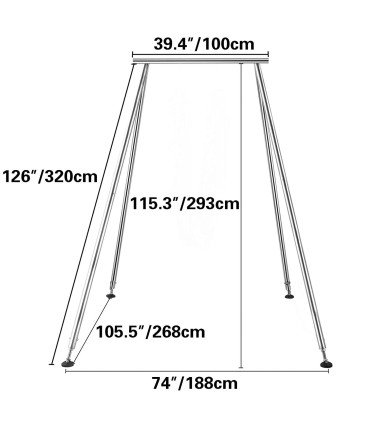AERIAL SWING STAND/FRAME FOR ARTISTIC SKATING HARNESS STD SKATES -