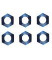 НАБОР ИЗ ШЕСТИ ЛЕГКОСПЛАВНЫХ ГАЙОК ДЛЯ СТАНДАРТНЫХ КОНЬКОВ STARLIGHT PROFESSIONAL