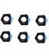 SET OF SIX ALLOY NUTS FOR STD SKATES STARLIGHT PROFESSIONAL -
