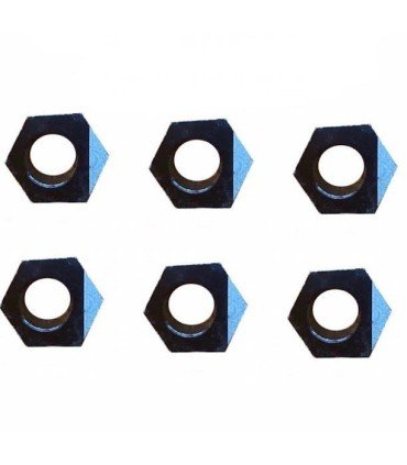 SET OF SIX ALLOY NUTS FOR STD SKATES STARLIGHT PROFESSIONAL -