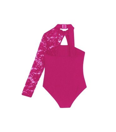 HEGHERFEL - LYCRA LEOTARD WITH A LONG TULLE SLEEVE - StifeldShop