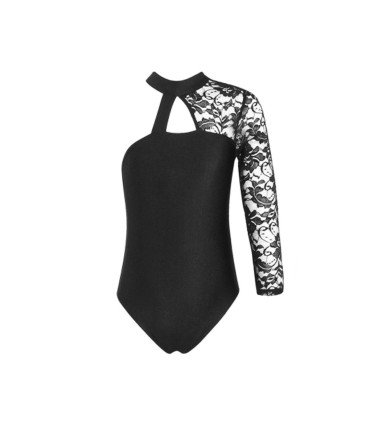 HEGHERFEL - LYCRA LEOTARD WITH A LONG TULLE SLEEVE - StifeldShop