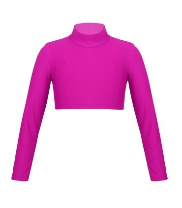 HEGHERFEL - LYCRA TOP WITH LONG SLEEVES AND HIGH NECK FOR SKATING -