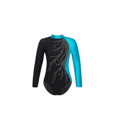 HEGHERFEL - ДВУХЦВЕТНАЯ РУБАШКА MAILLOT+STRASS