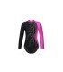 HEGHERFEL - ZWEIFARBIGES LANGARM-MAILLOT+STRASS