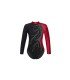 HEGHERFEL - TWO-TONE LONG SLEEVE MAILLOT+STRASS
