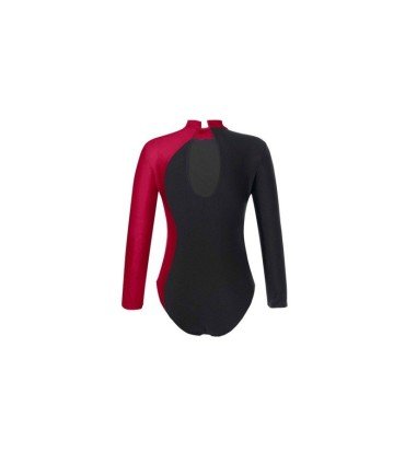 HEGHERFEL - TWO-TONE LONG SLEEVE MAILLOT+STRASS