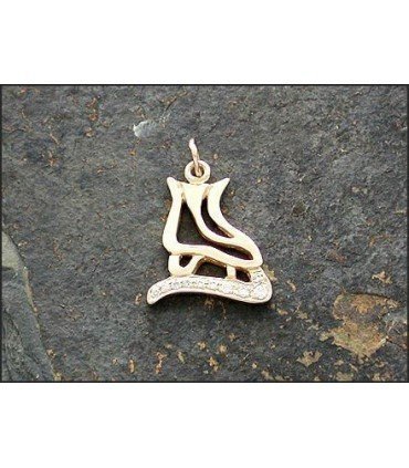 JEWELRY-STERLING SILVER ICE SKATE (HOLLOW)