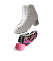 STD STARLIGHT PROFESSIONAL+AURA SKY 50 INLINE FIGURE SKATES